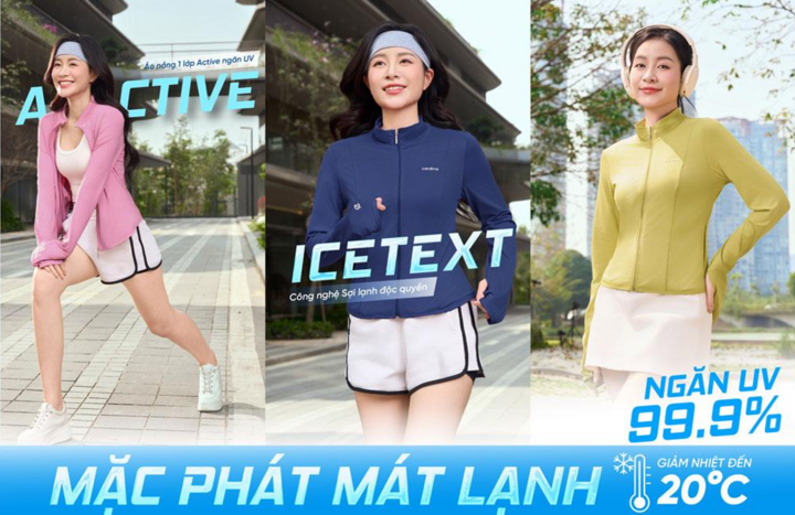 Cardina giới thiệu bộ sưu tập áo chống nắng sợi lạnh mới cho hè 2025 - 2