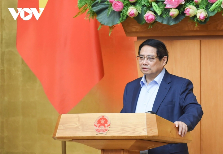 Thủ tướng Phạm Minh Chính phát biểu tại phiên họp.