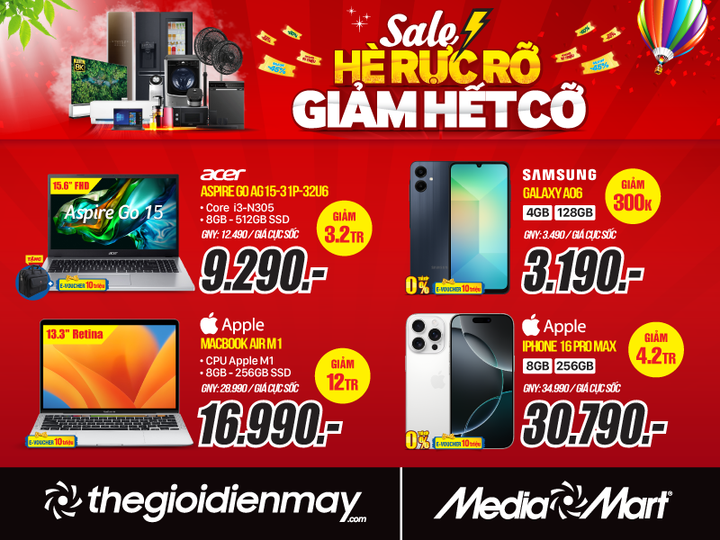 Đón hè rực rỡ - MediaMart giảm đến 50% hàng nghìn sản phẩm - 6