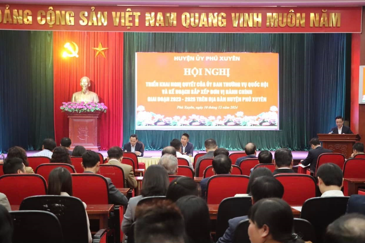 Cuối năm 2024, huyện Phú Xuyên triển khai Nghị quyết sắp xếp đơn vị hành chính cấp xã, tạo nền tảng phát triển bền vững.