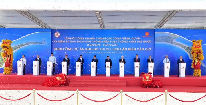 Khu đô thị du lịch lấn biển Cần Giờ - Vinhomes Green Paradise - bấm nút khởi công.