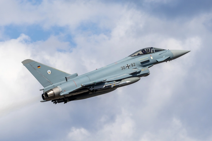Máy bay chiến đấu Typhoon của quân đội Đức. (Ảnh: Eurofighter)