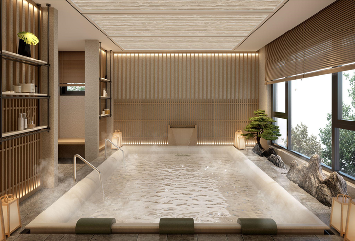 Điểm nhấn đầu tiên tại Essensia Parkway là hệ thống tiện ích chăm sóc Onsen Clubhouse với liệu pháp khoáng nóng giúp thư giãn và tái tạo năng lượng cơ thể.