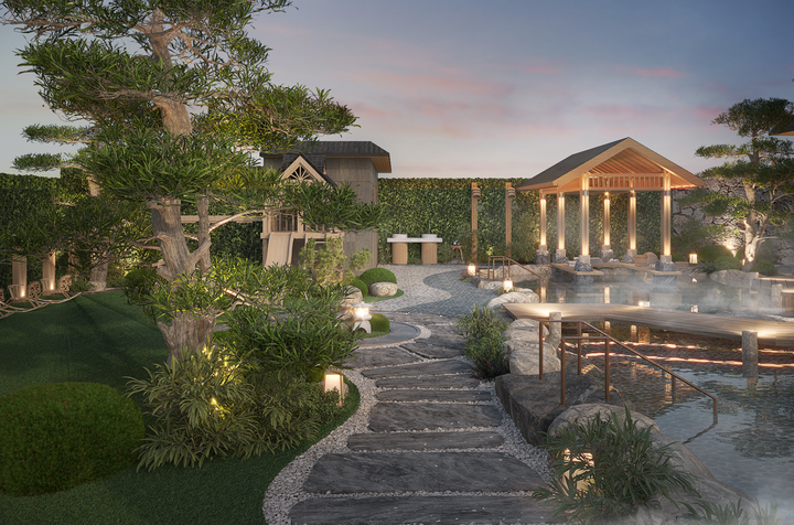 Công viên Yamaki nơi cư dân có thể thiền, đọc sách hoặc tận hưởng trạng thái tĩnh lặng giữa thiên nhiên nguyên bản.