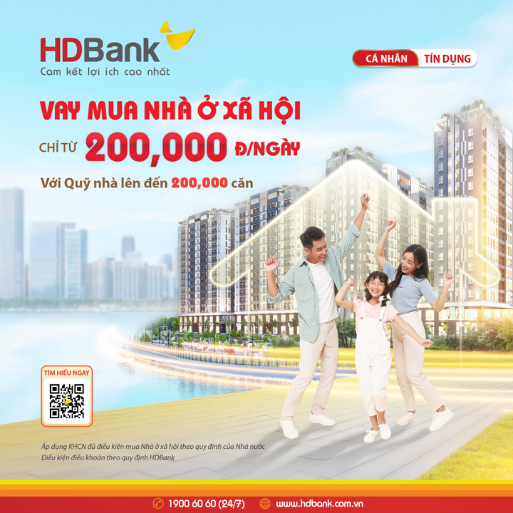 Vay dài, trả nhẹ – HDBank tiếp sức người trẻ an cư.