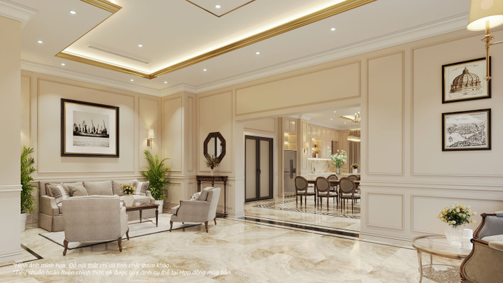 Phòng trà The Imperial Tea Lounge được thiết kế theo phong cách Pháp tinh tế, lãng mạn.