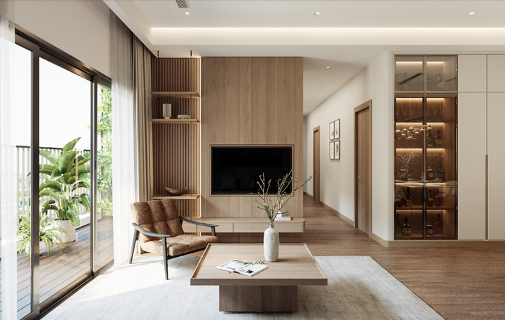 Căn 3-4 phòng ngủ tại The Wisteria mang đến không gian đa dạng cho gia đình 3 thế hệ.