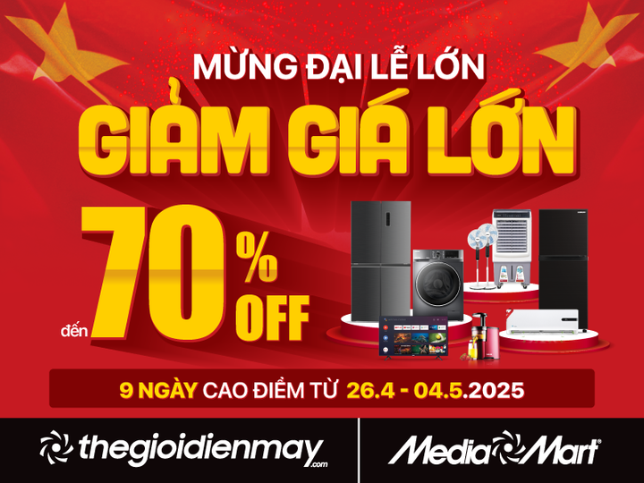 Mừng đại lễ 30/4 – 1/5: MediaMart sale sốc đến 70% toàn bộ ngành hàng - 1
