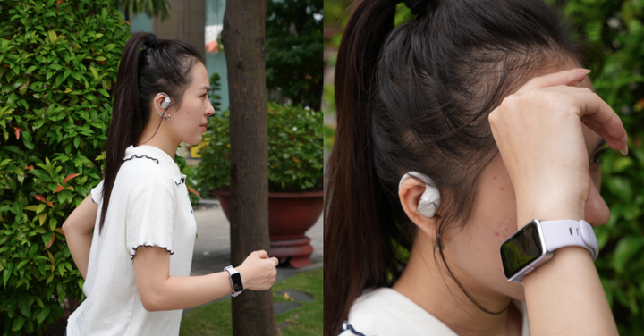 Là tai nghe đầu tiên của Huawei có khả năng kháng nước đạt chuẩn IP57, HUAWEI FreeArc được gợi ý là lựa chọn lý tưởng cho những buổi tập luyện mà không lo lắng về việc đổ mồ hôi hay khi trời mưa nhẹ.