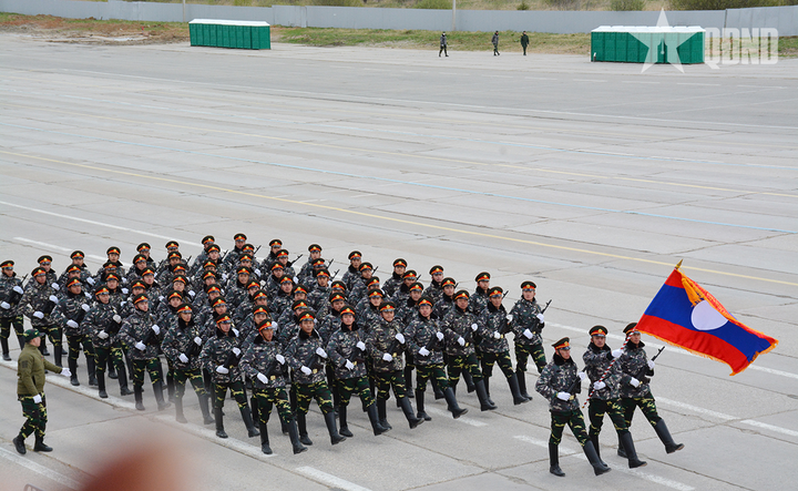 Đoàn Việt Nam tham gia lễ duyệt binh tại Nga hợp luyện tại thao trường Alabino - 6