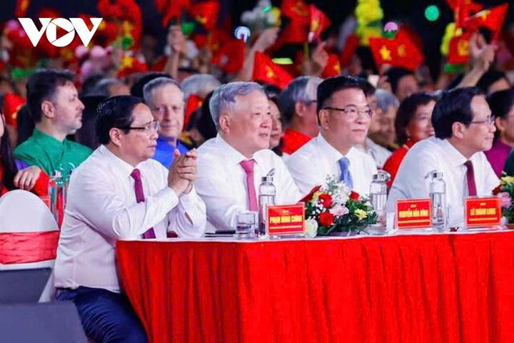 Thủ tướng Phạm Minh Chính tham dự chương trình tại điểm cầu Hà Nội.