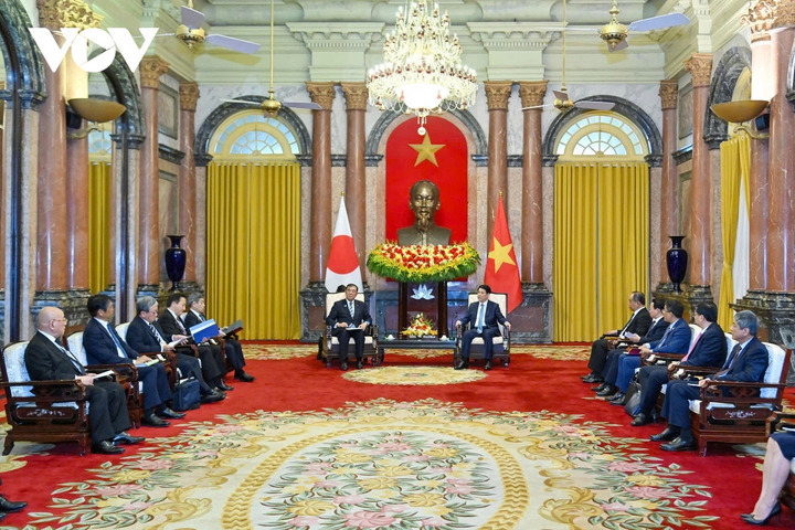 Toàn cảnh buổi tiếp.