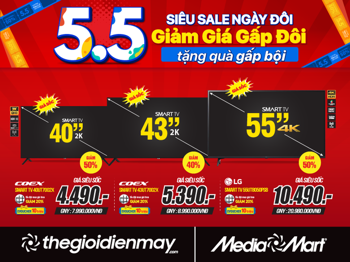 Sale ngày đôi 5/5: MediaMart giảm sốc đến 50% hàng nghìn mặt hàng - 2