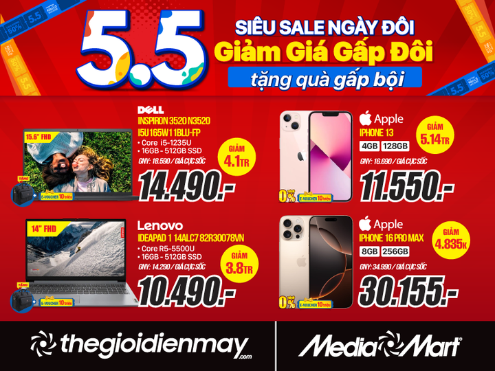 Sale ngày đôi 5/5: MediaMart giảm sốc đến 50% hàng nghìn mặt hàng - 5
