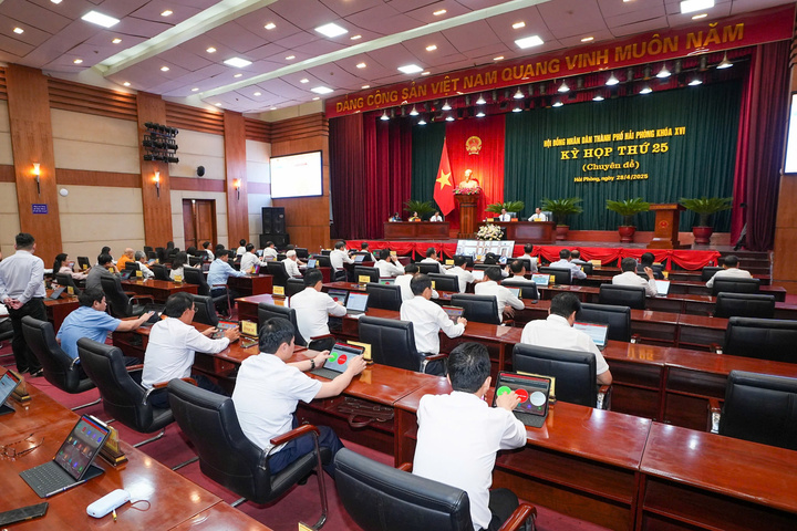 Kỳ họp thứ 25 (kỳ họp chuyên đề) Hội đồng Nhân dân TP Hải Phòng khoá XVI, nhiệm kỳ 2021 - 2026.