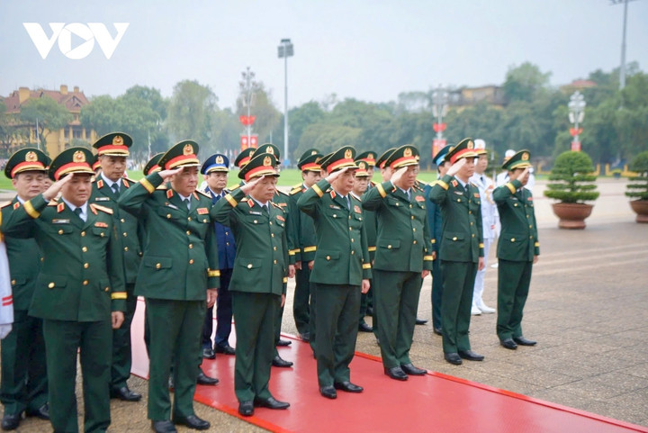 Đoàn đại biểu Quân ủy Trung ương, Bộ Quốc phòng vào Lăng viếng Chủ tịch Hồ Chí Minh