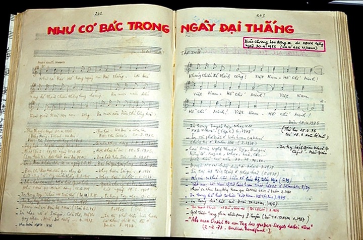 Ca khúc của nhạc sĩ Phạm Tuyên có tên "Như có Bác trong ngày đại thắng".