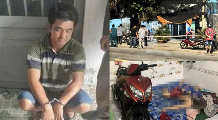 Nghi phạm Nguyễn Hoàng Triều bị công an bắt giữ.