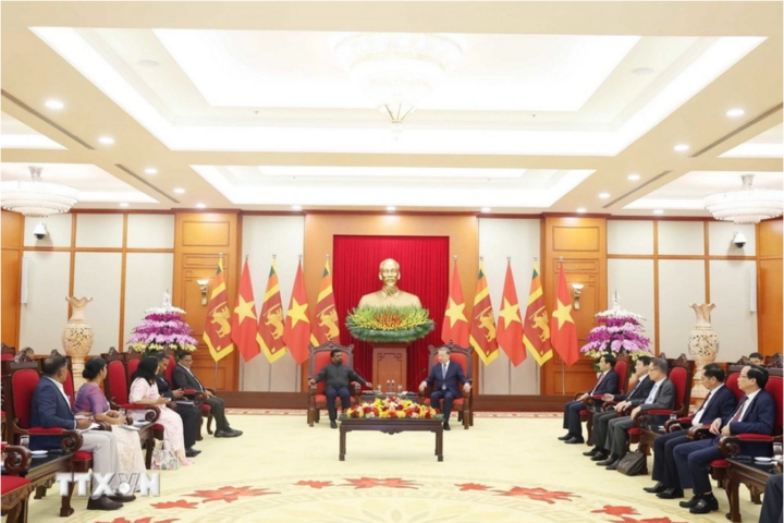 Quang cảnh cuộc tiếp. (Ảnh: TTXVN)