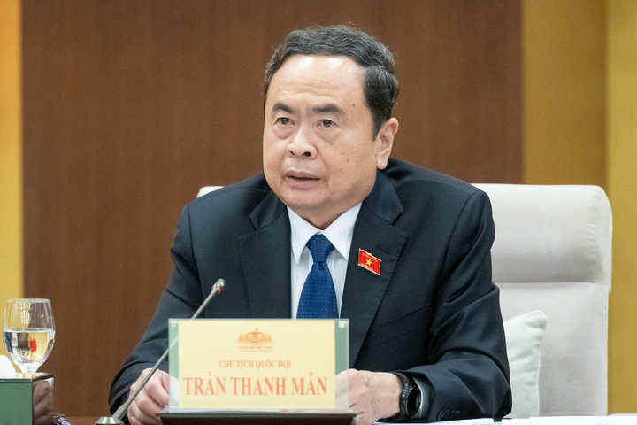 Chủ tịch Quốc hội, Chủ tịch Ủy ban dự thảo sửa đổi Hiến pháp Trần Thanh Mẫn. (Ảnh: quochoi.vn)