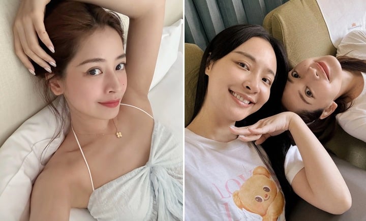 Hình ảnh thân thiết của Chi Pu và đồng nghiệp. Cả hai khoe nhan sắc khi không trang điểm (ảnh phải). Sau thành công ở chương trình Đạp gió, Chi Pu tích cực hoạt động ở cả Việt Nam lẫn Trung Quốc. Tại đất nước tỷ dân, nữ ca sĩ tham gia nhiều chương trình truyền hình khác nhau, chẳng hạn Toàn viên gia tốc 2024 (Run For Time) phát trên đài Hồ Nam hay A Delicious Guess, Hello Saturday, Tmall, Đại nhạc hội Thanh niên Châu Á… Cô cũng ký hợp đồng với RYCE Entertainment, hãng thu âm và công ty giải trí Trung Quốc, nơi quản lý Jackson Wang, Amber… Ảnh: FBNV.
