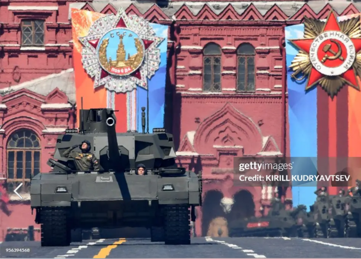 Xe tăng chiến đấu chủ lực T-14 Armata. (Ảnh: Getty)