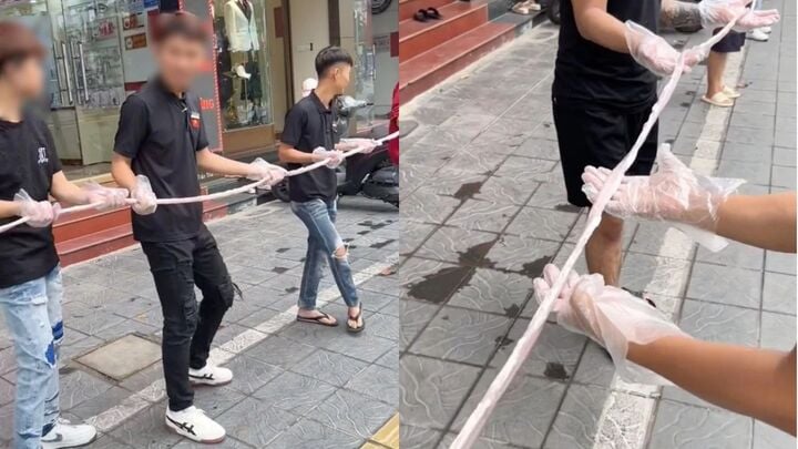 Đoạn lòng dài 40m khiến dân mạng tranh cãi. (Ảnh chụp màn hình)
