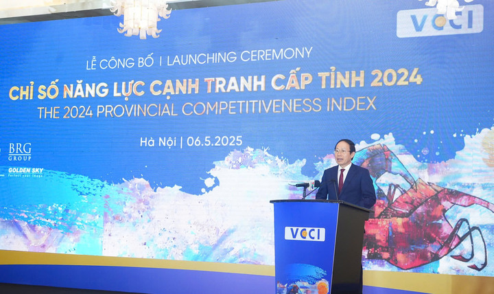 Ông Lê Tiến Châu - Bí thư Thành ủy Hải Phòng - đại diện lãnh đạo Thành phố cảm ơn cộng đồng doanh nghiệp luôn đồng hành, đánh giá công tâm, khách quan, ghi nhận những nỗ lực của cả hệ thống chính trị, các cấp chính quyền thành phố trong thời gian qua. (Ảnh minh họa)