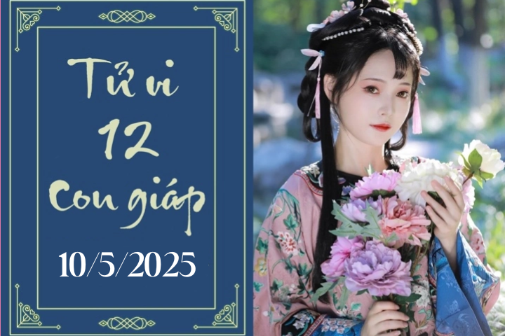 Tử vi 12 con giáp hôm nay ngày 10/5/2025: Tý khởi sắc, Tỵ nóng vội