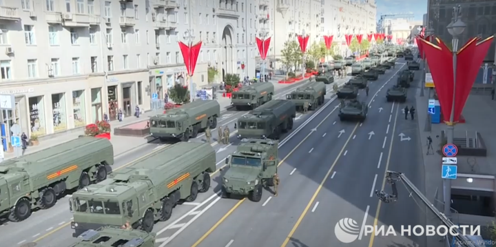 Các phương tiện chuẩn bị cho lễ duyệt binh