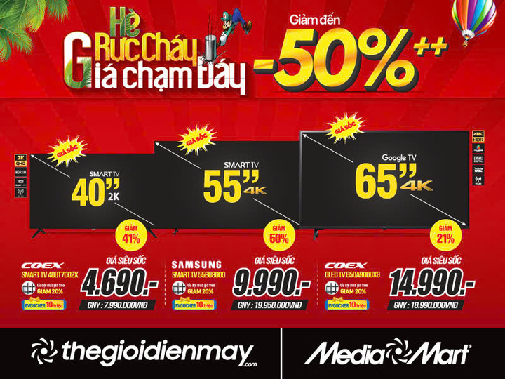 Tưng bừng đón hè rực cháy - MediaMart giảm đến 50% hàng nghìn sản phẩm - 2