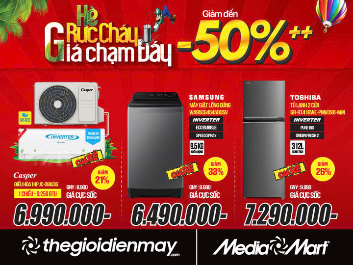 Tưng bừng đón hè rực cháy - MediaMart giảm đến 50% hàng nghìn sản phẩm - 3