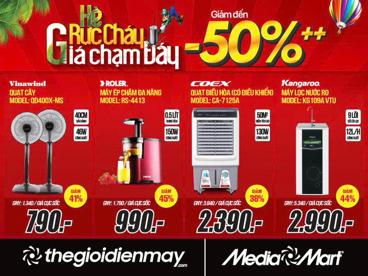 Tưng bừng đón hè rực cháy - MediaMart giảm đến 50% hàng nghìn sản phẩm - 4