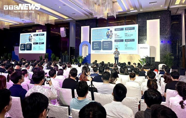 Đại diện Meta nhận định với dân số trẻ, năng động và nền kinh tế đang phát triển nhanh chóng, Việt Nam có tiềm năng rất lớn để trở thành quốc gia dẫn đầu trong việc khai thác sức mạnh của AI cho tăng trưởng và đổi mới kinh doanh. (Ảnh: Mạnh Hùng)