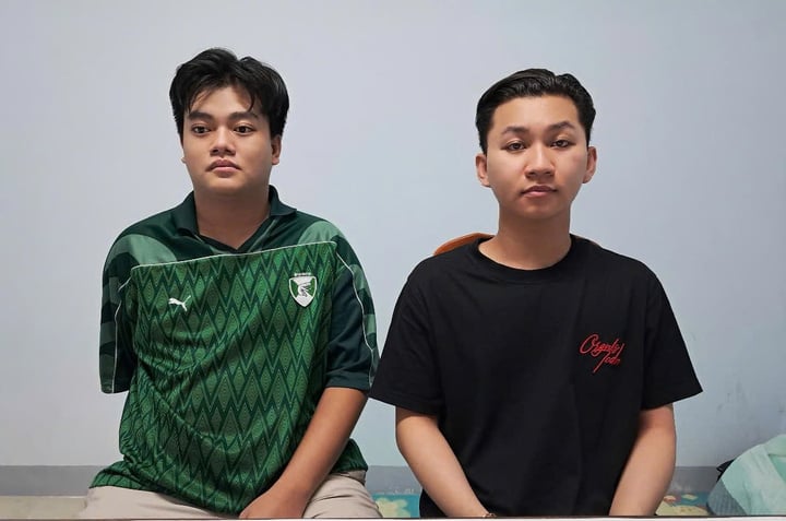 Nguyễn Hoàng Khang và Phan Anh Duy. (Ảnh: C.A)