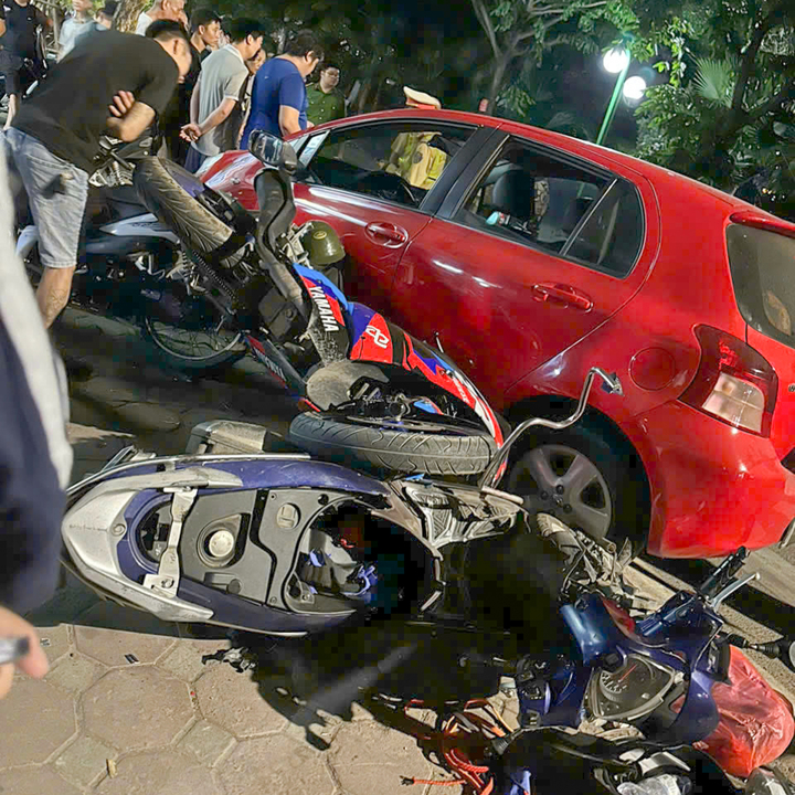 Hiện trường nơi xảy ra vụ tai nạn. (Ảnh: Đ.X.)
