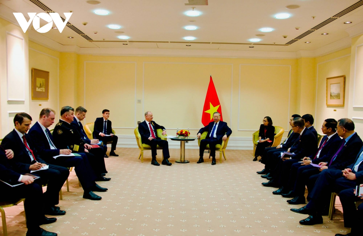 Tổng Bí thư Tô Lâm tiếp Chủ tịch Hội đồng Biển, nguyên Thư ký Hội đồng an ninh Nga Patrusev.