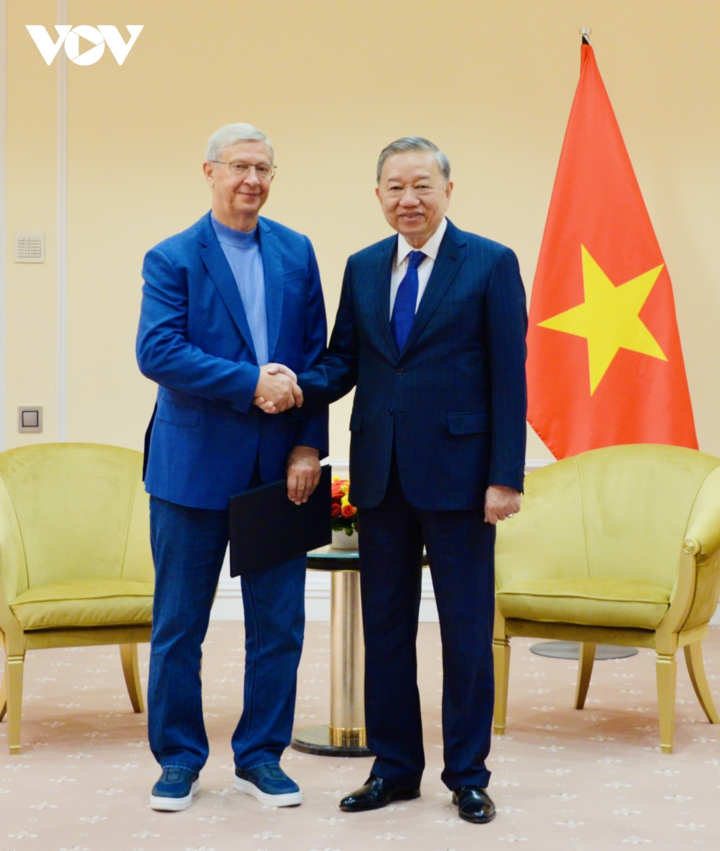 Tổng Bí thư Tô Lâm tiếp ông Vladimir Yevtushenkov – Nhà sáng lập Công ty Cổ phần đại chúng AFK Sistema.