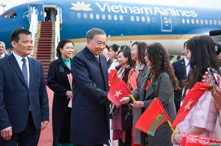 Đây là điểm dừng cuối cùng trong chuyến công tác 4 nước của Tổng Bí thư Tô Lâm và Phu nhân. (Ảnh: Nguyễn Hồng)