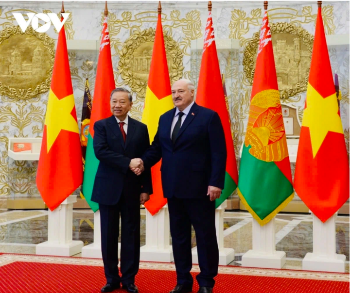Tổng Bí thư Tô Lâm và Tổng thống Belarus Aleksandr Lukashenko