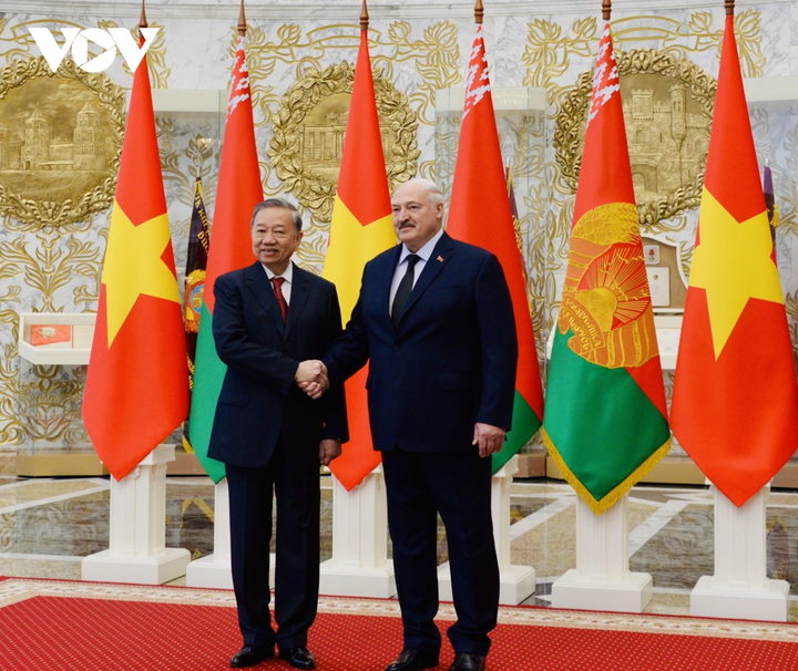 Tổng thống Lukashenko và Tổng Bí thư Tô Lâm