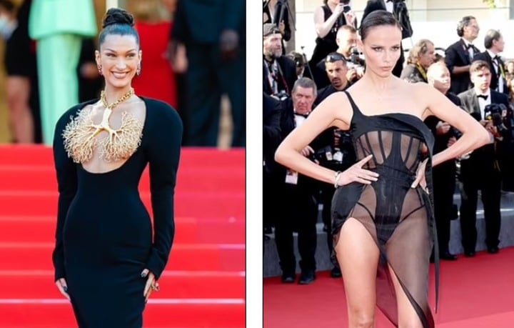 Hai trong số các ngôi sao gây sốc ở Cannes. (Ảnh: WireImage)