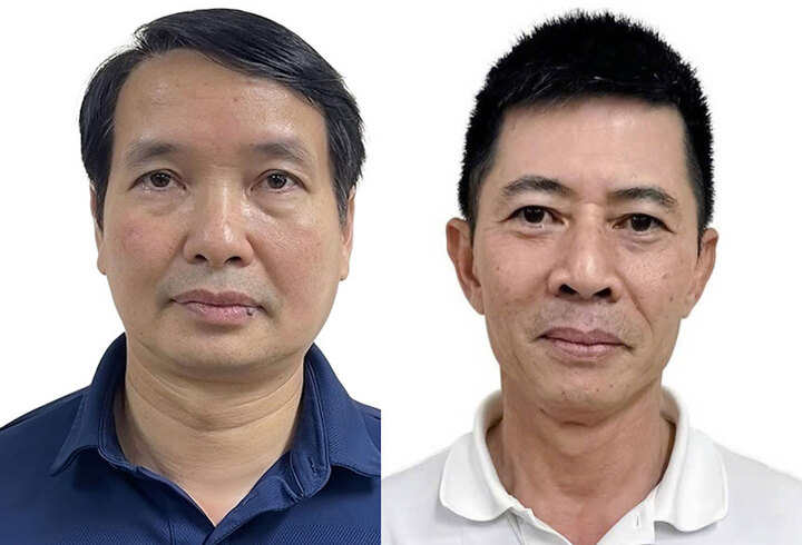 Bị can Phạm Thái Hà và Nguyễn Duy Hưng.