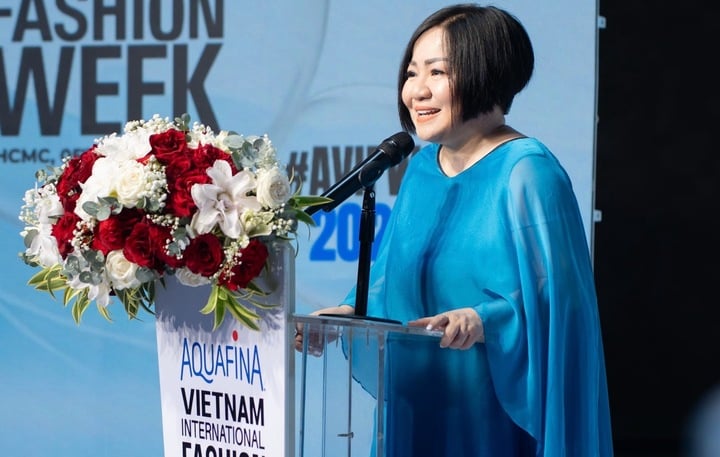 Bà Trang Lê - Chủ tịch Tuần lễ Thời trang Quốc tế Việt Nam.