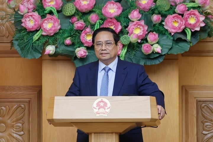 Thủ tướng nhấn mạnh, Việt Nam đã chủ động giải quyết các quan tâm của phía Hoa Kỳ và doanh nghiệp Hoa Kỳ. (Ảnh: VGP/Nhật Bắc)