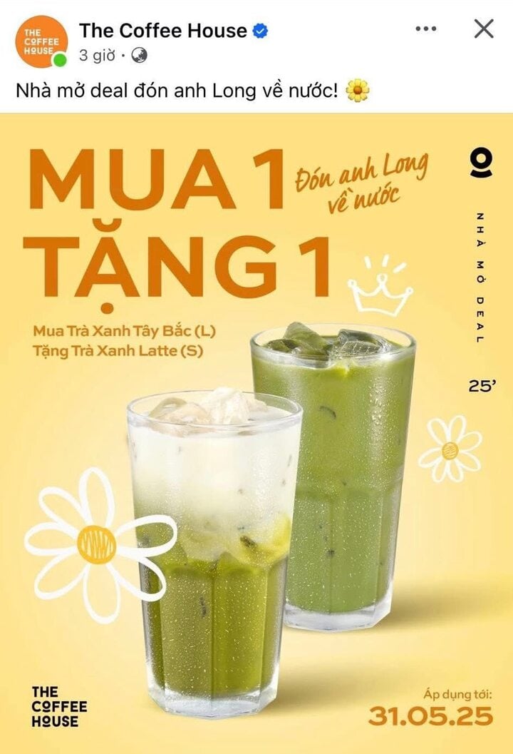 Tung deal hời là cách chuỗi quán cà phê này hưởng ứng trào lưu.