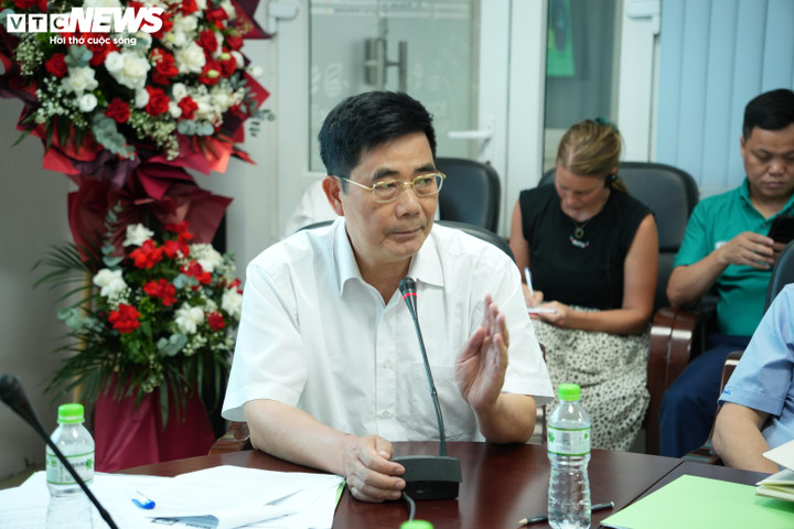 TS Cao Đức Phát - Chủ tịch Hội đồng thành viên IRRI phát biểu. (Ảnh: Nguyễn Trung)