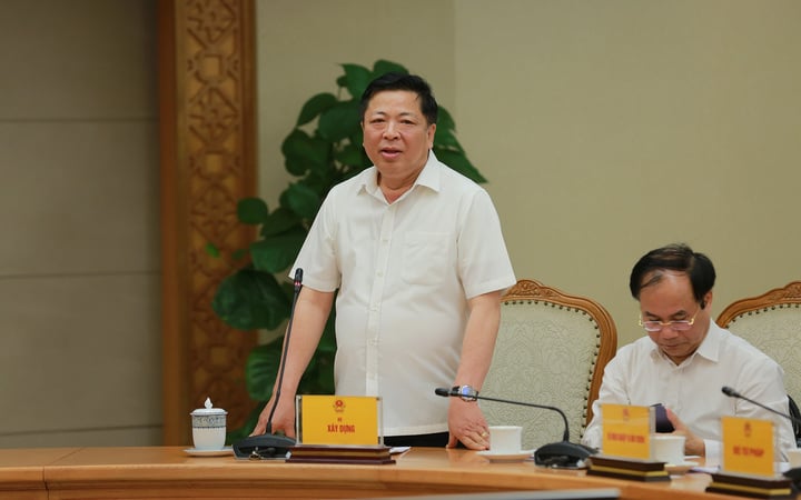 Bộ trưởng Bộ Xây dựng Trần Hồng Minh cho ràng, để lành mạnh hóa thị trường bất động sản thì cần tập trung minh bạch toàn bộ quy trình phát triển bất động sản. (Ảnh: VGP/Minh Khôi)