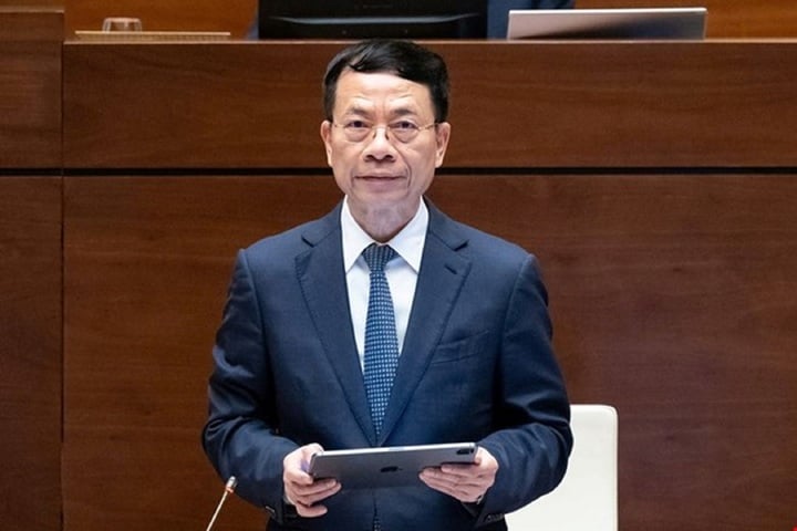 Bộ trưởng Bộ Khoa học và Công nghệ Nguyễn Mạnh Hùng. (Ảnh: Quochoi.vn).