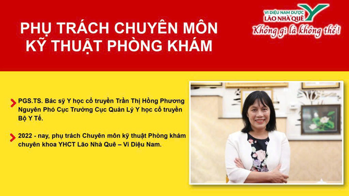 PGS.TS. Bác sĩ Y học cổ truyền Trần Thị Hồng Phương.